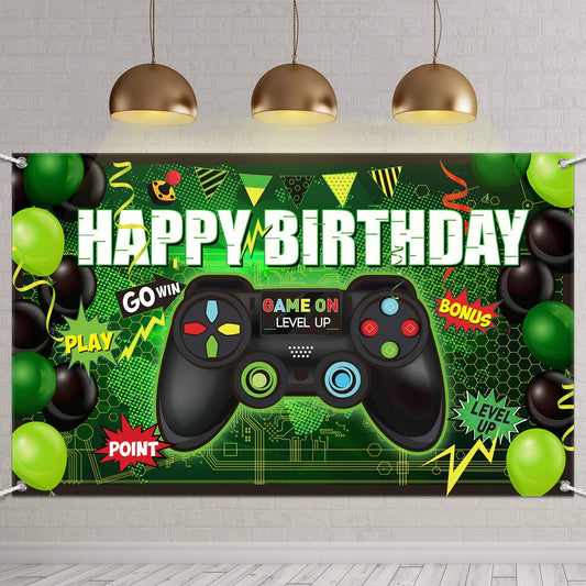 Gaming Theme Birthday Party Backdrop