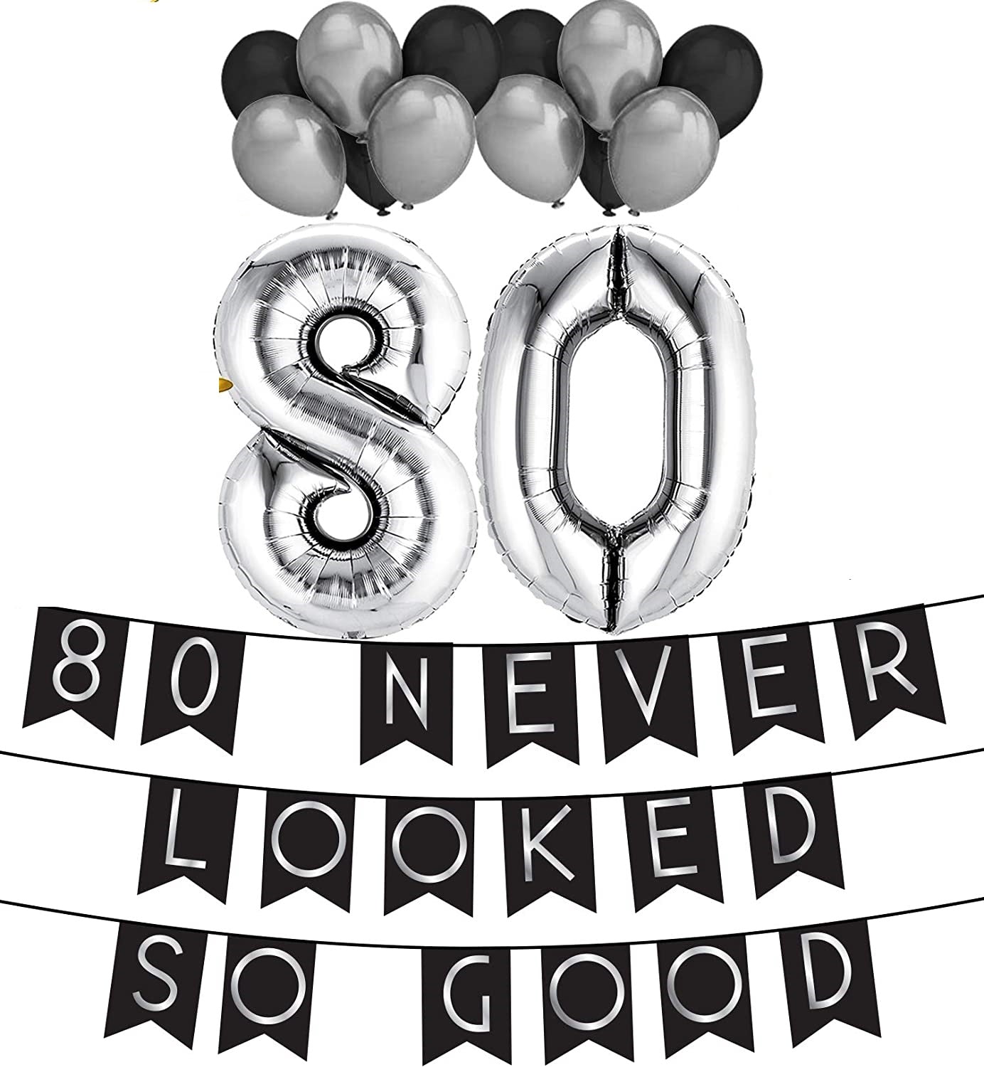 80th Never Looked So Good Birthday Party Pack