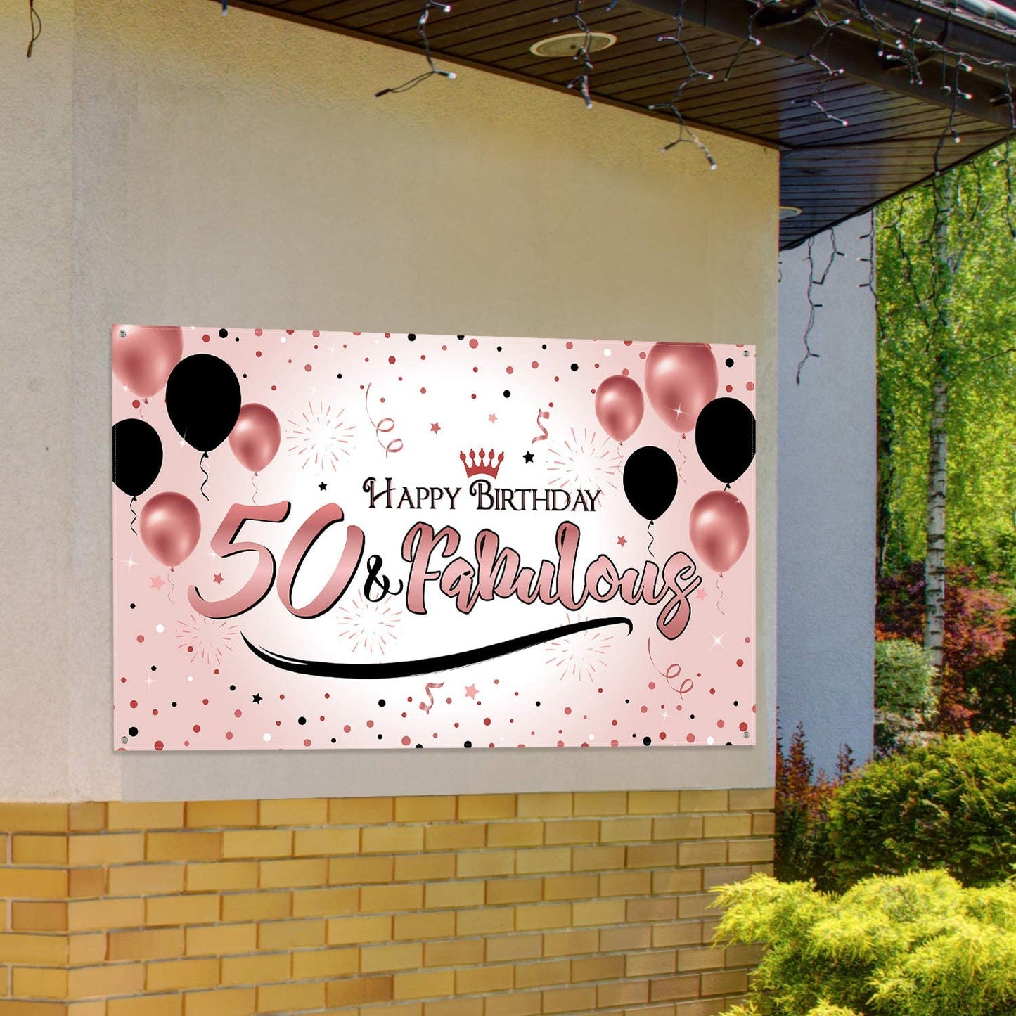 50th Birthday Party Backdrop