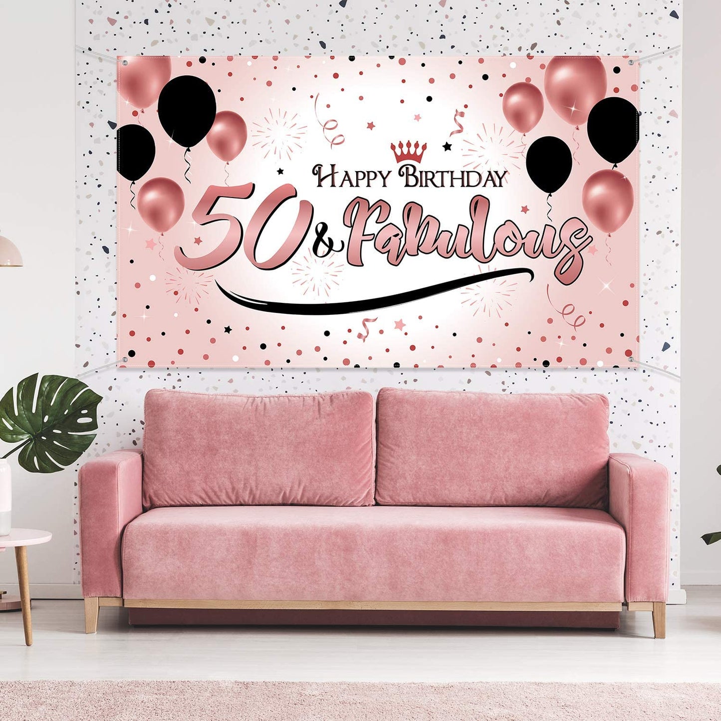 50th Birthday Party Backdrop
