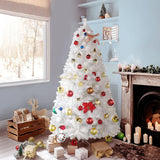 7ft White Snow Artificial Christmas Tree for Indoor/Outdoor Decorations