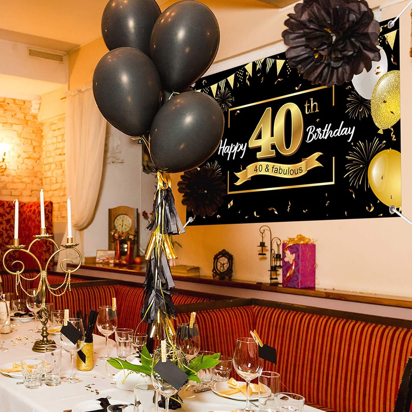 40th Birthday Party Backdrop