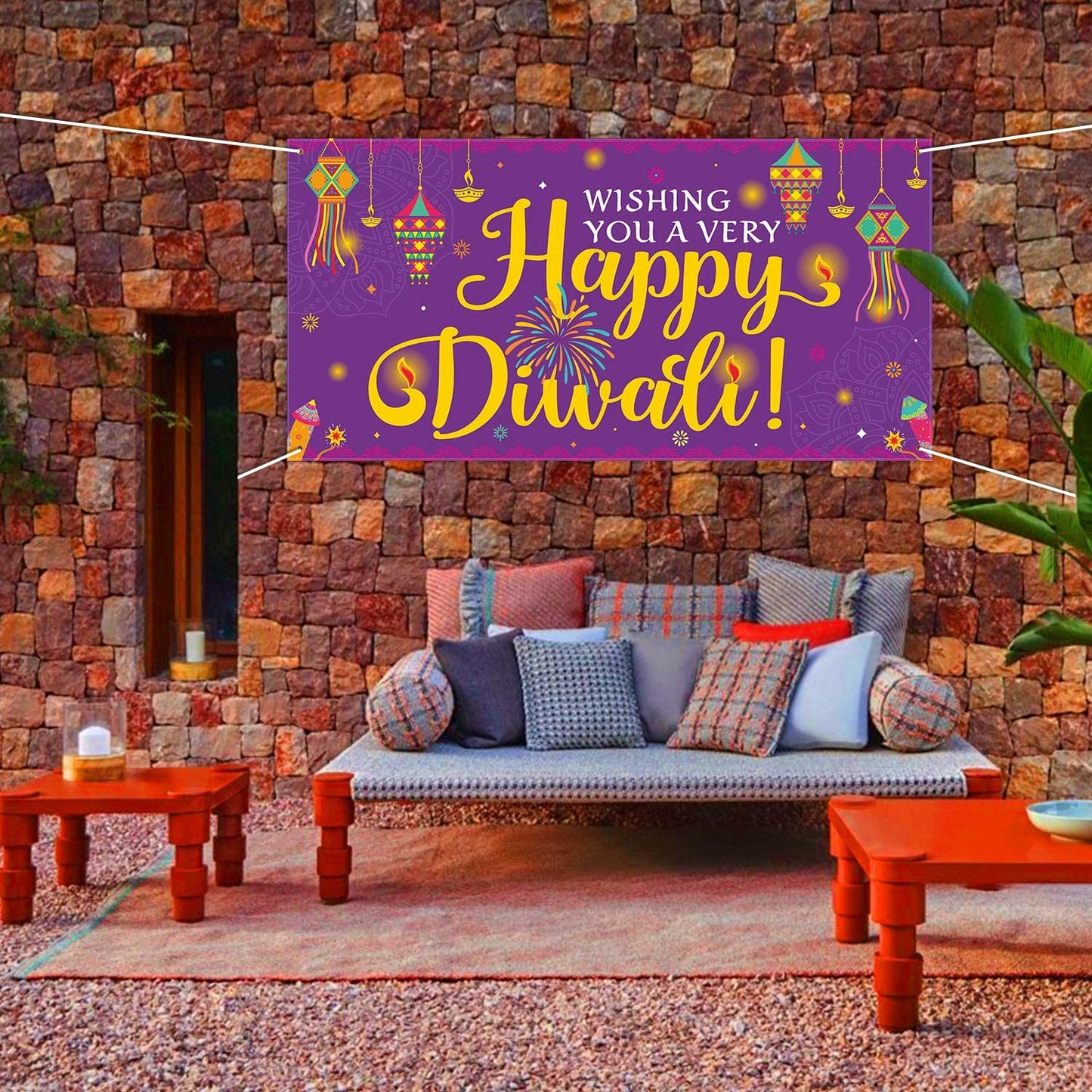 Diwali Party Decoration Backdrop