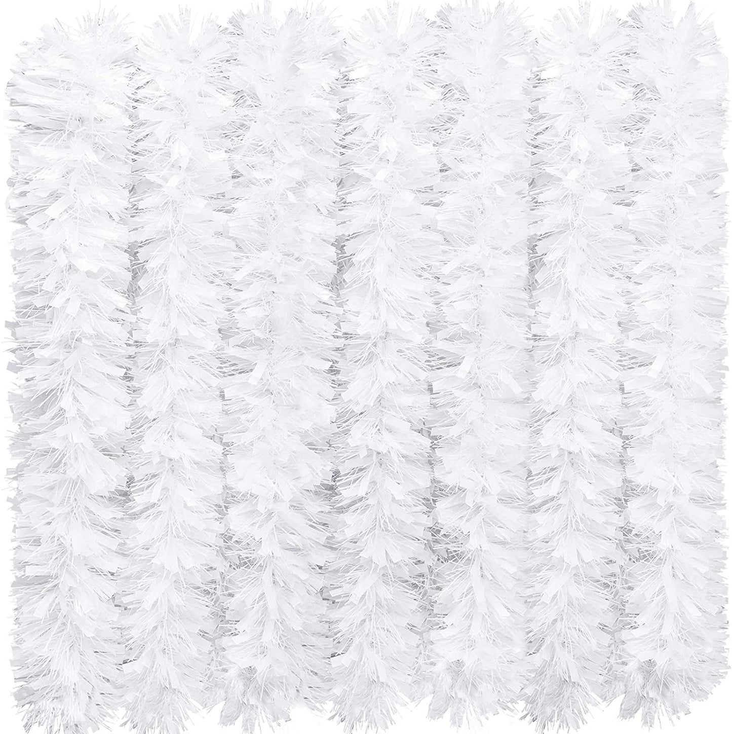 Artificial White Color Merry Christmas Strings, Garlands For X Mas Christmas Tree Decoration And Home