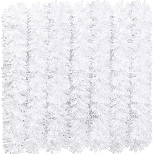 Artificial White Color Merry Christmas Strings, Garlands For X Mas Christmas Tree Decoration And Home