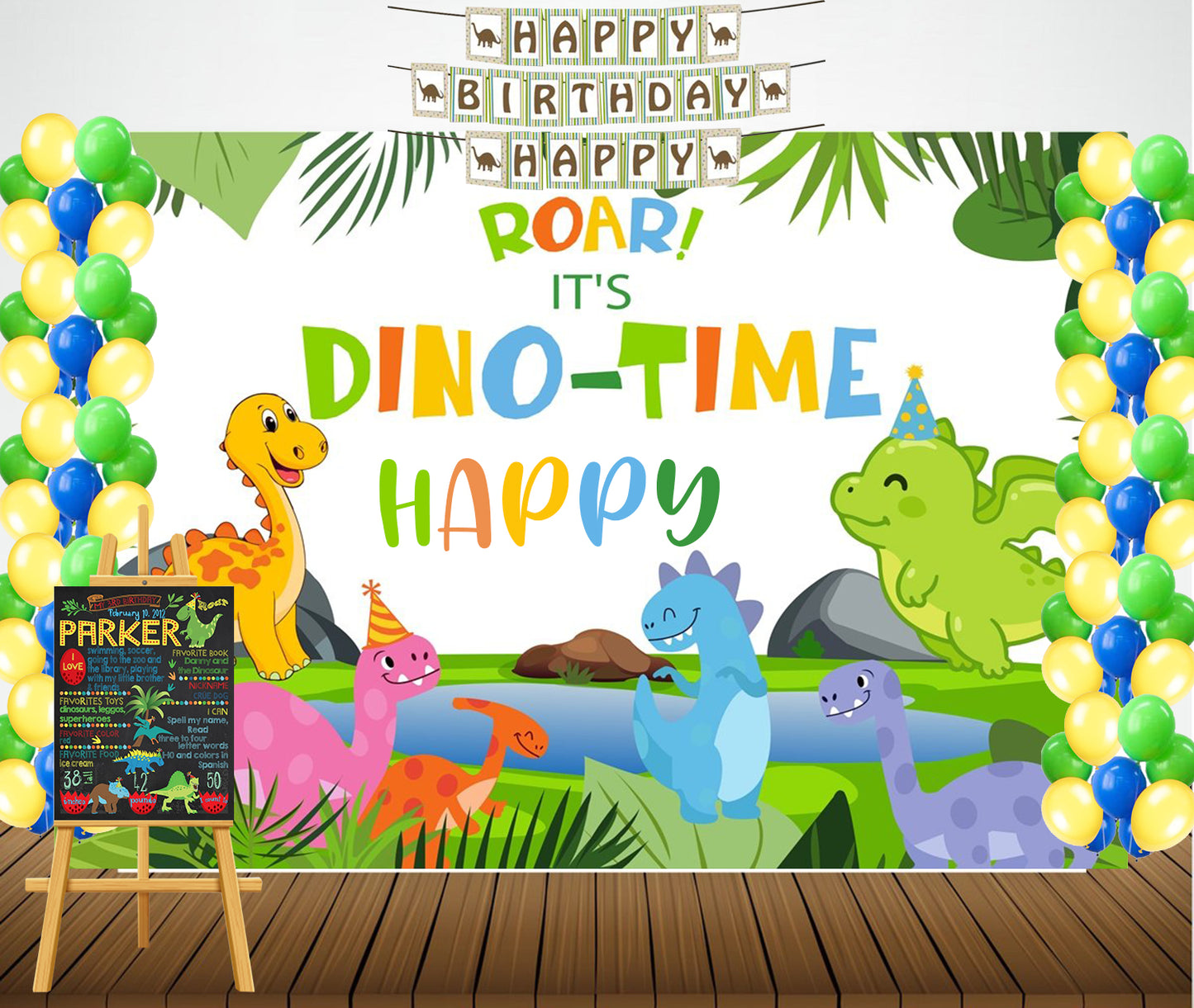 Dinosaur Birthday Party Personalized Complete Kit