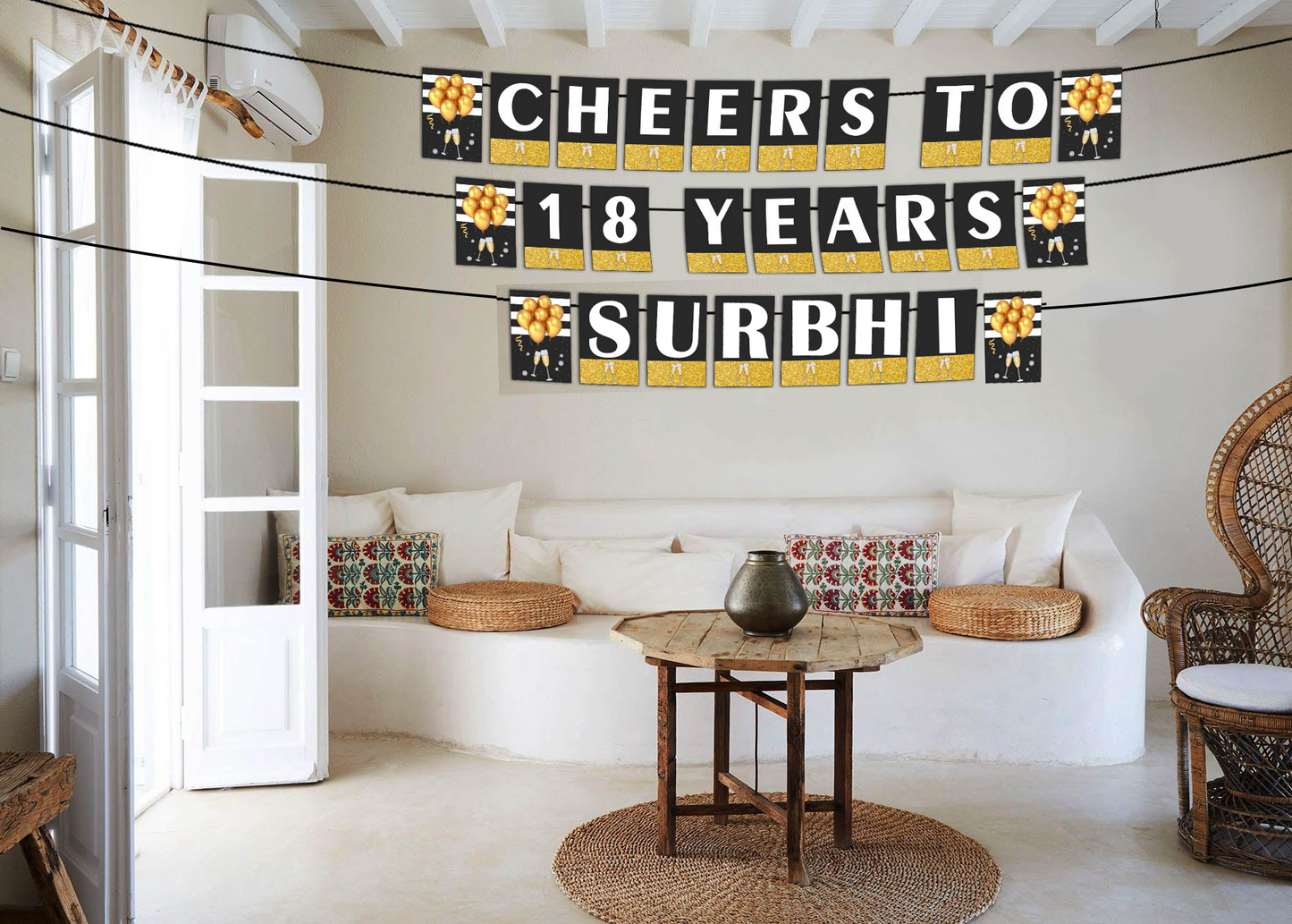 18th Birthday Party Banner for Decoration