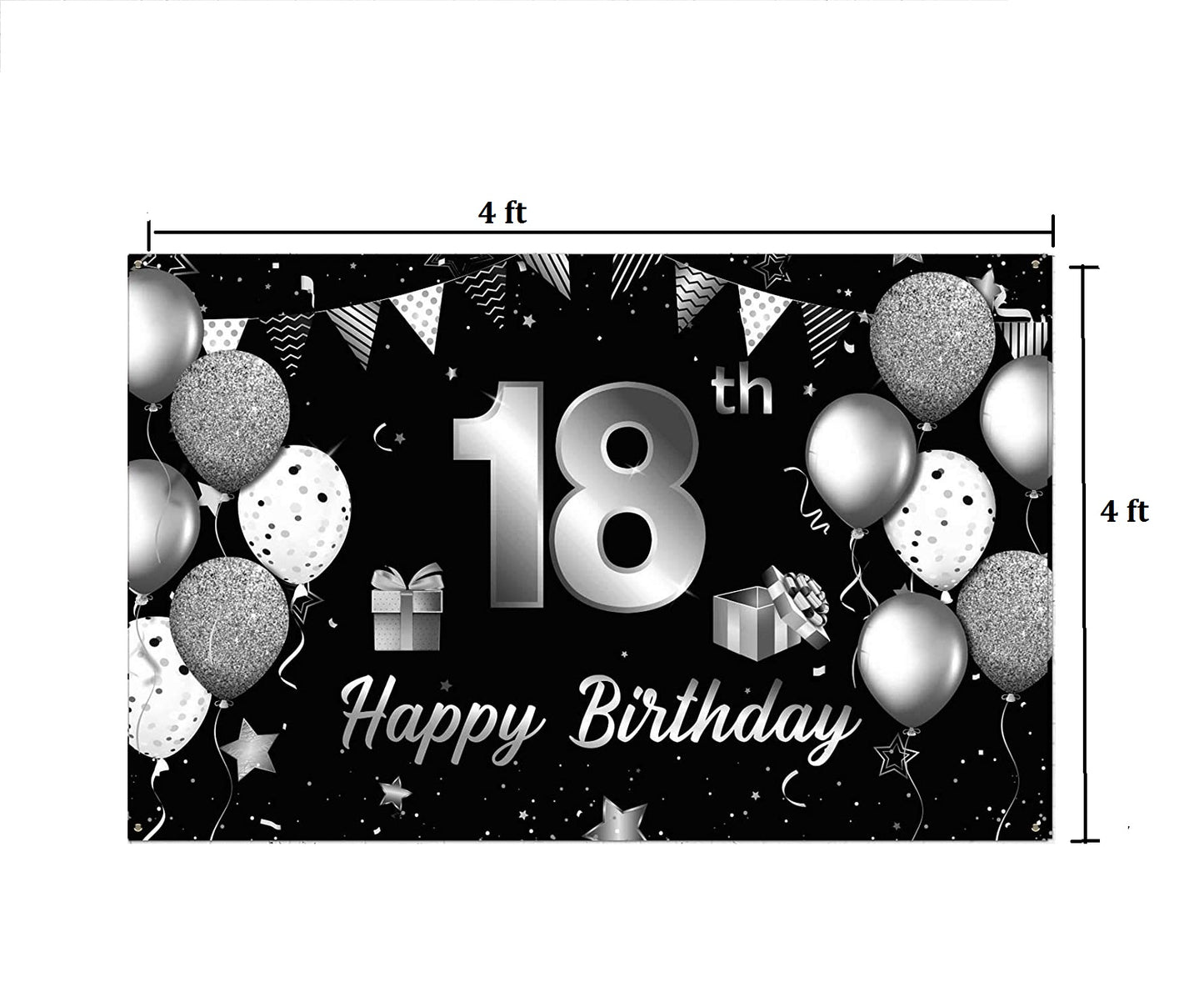 18th Birthday Party Backdrop