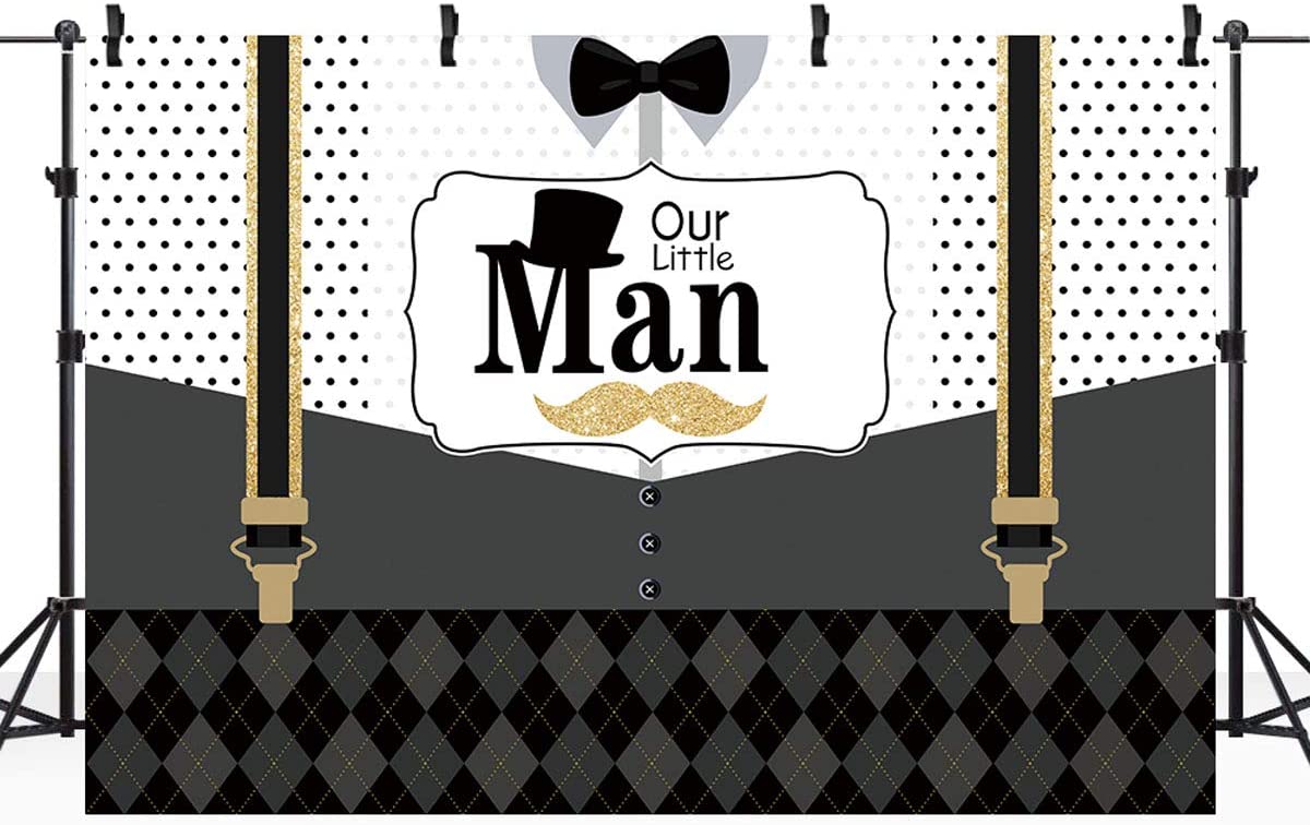 Little Man Theme Party Backdrop