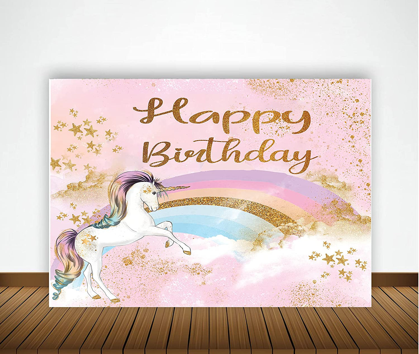 Unicorn Theme Birthday Party Backdrop