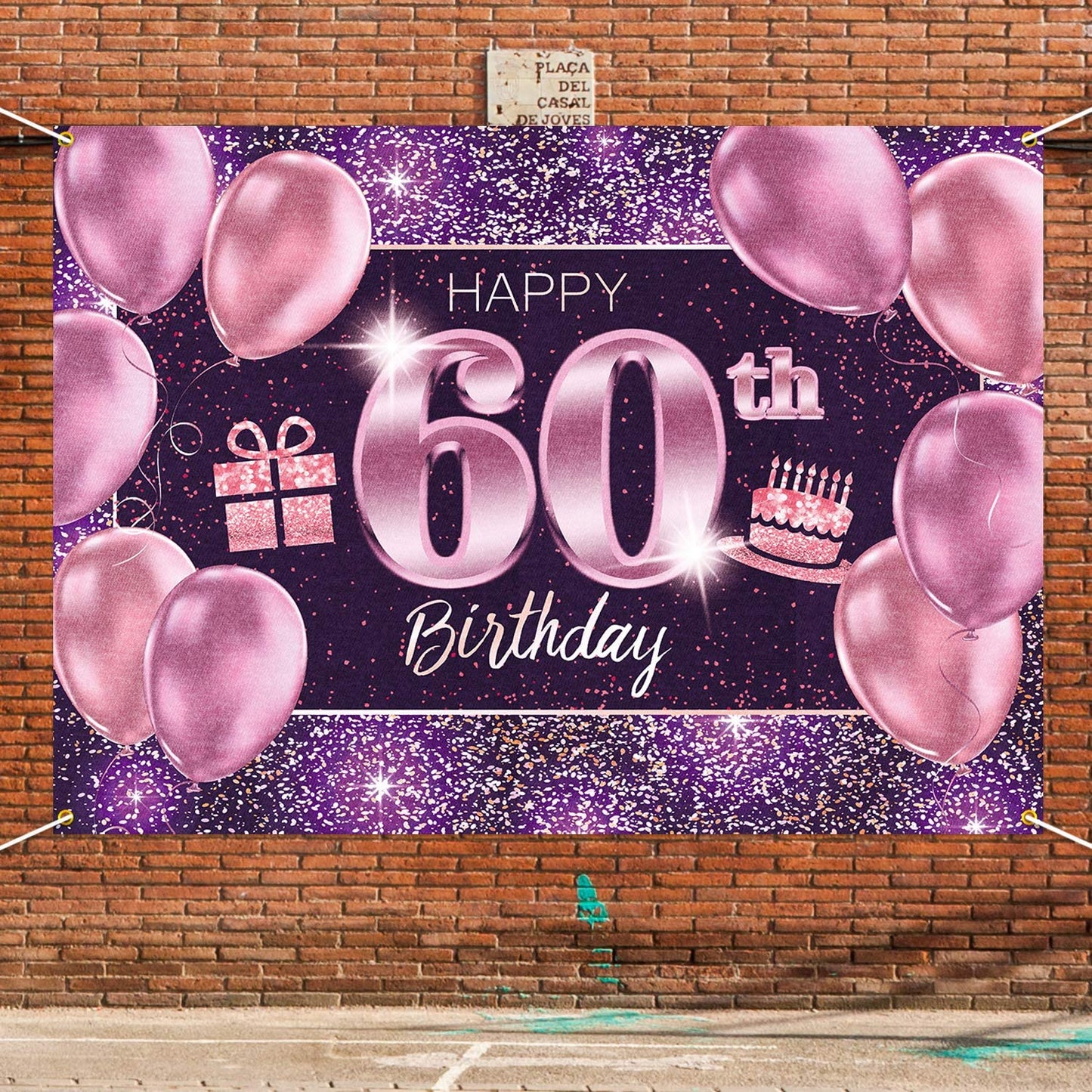 60th Birthday Party Backdrop