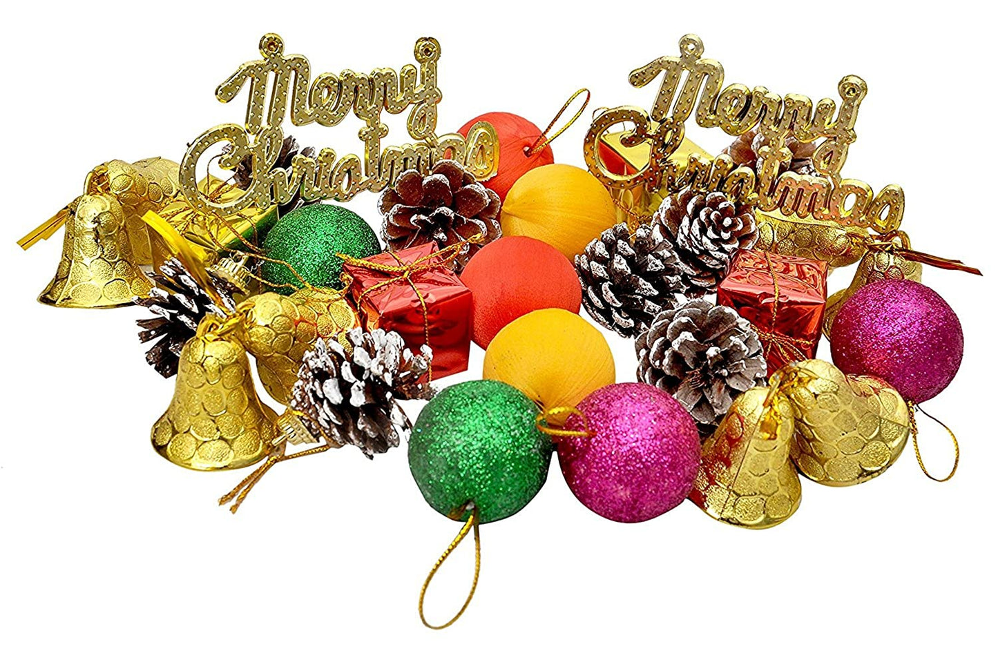 7Ft Pine Artificial Christmas Tree With Decorations(40 Pieces Decoration)