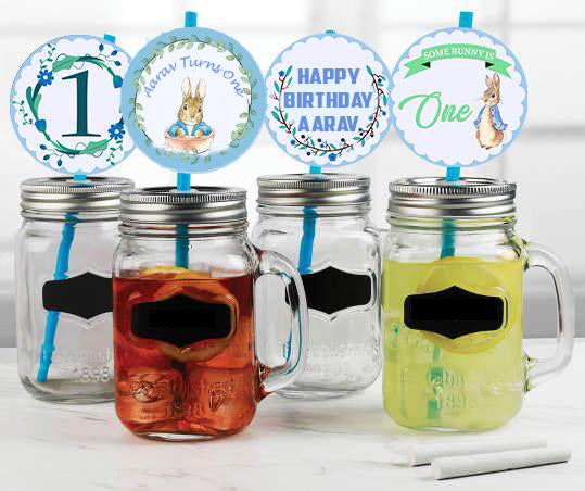 Some Bunny Is One Birthday Party Paper Decorative Straws
