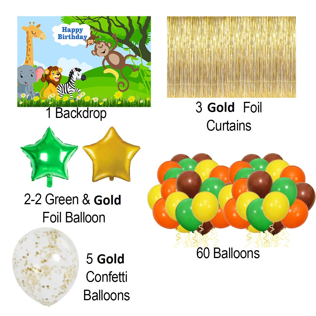 Jungle Theme Birthday Party Complete Party Set