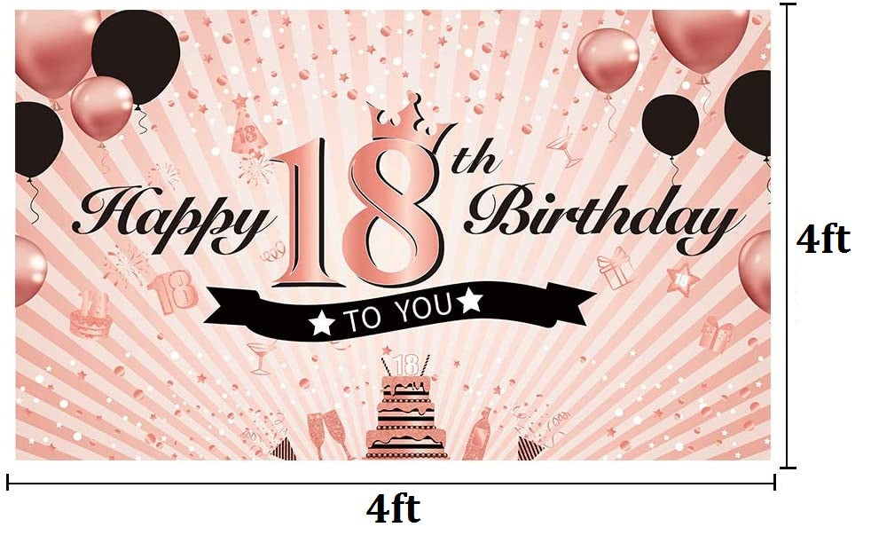 18th Birthday Party Backdrop