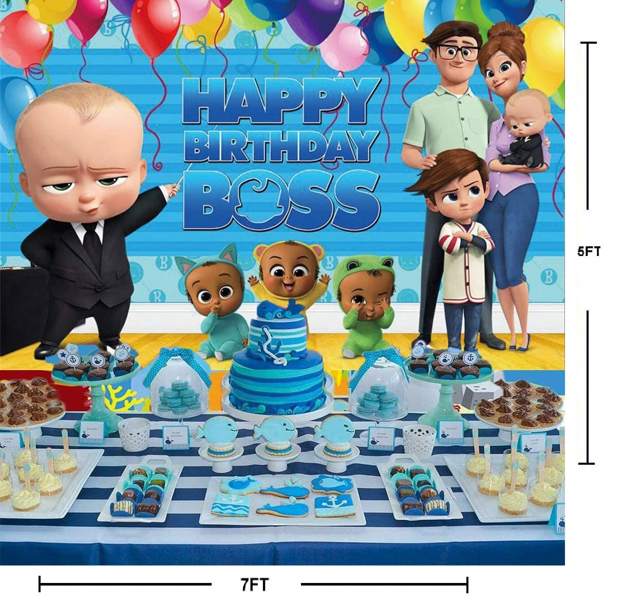 Boss Baby Birthday Party Backdrop