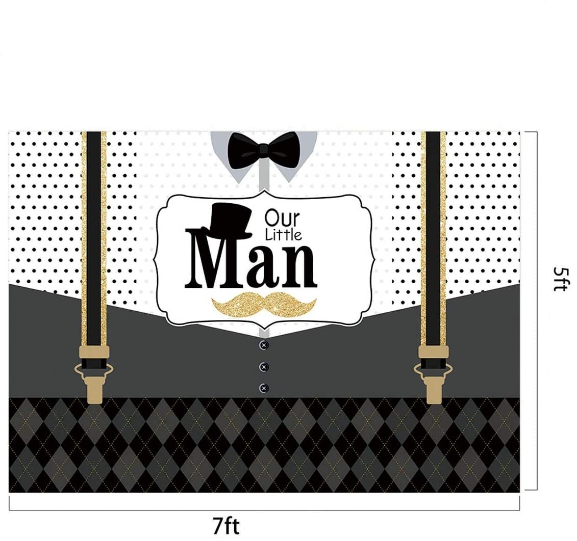 Little Man Theme Party Backdrop
