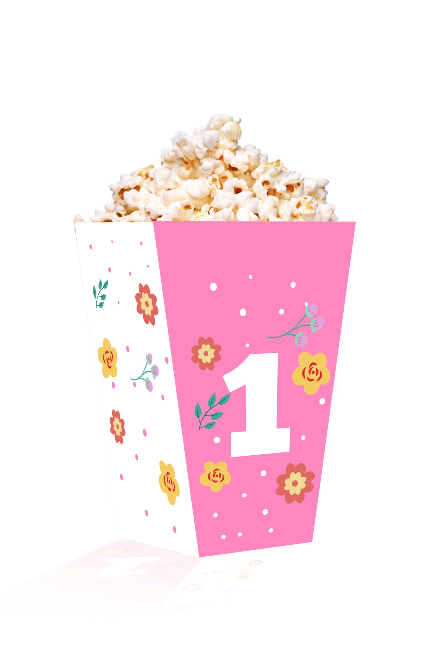 Wild One Girls Birthday Theme Popcorn Box (Pack Of 10)
