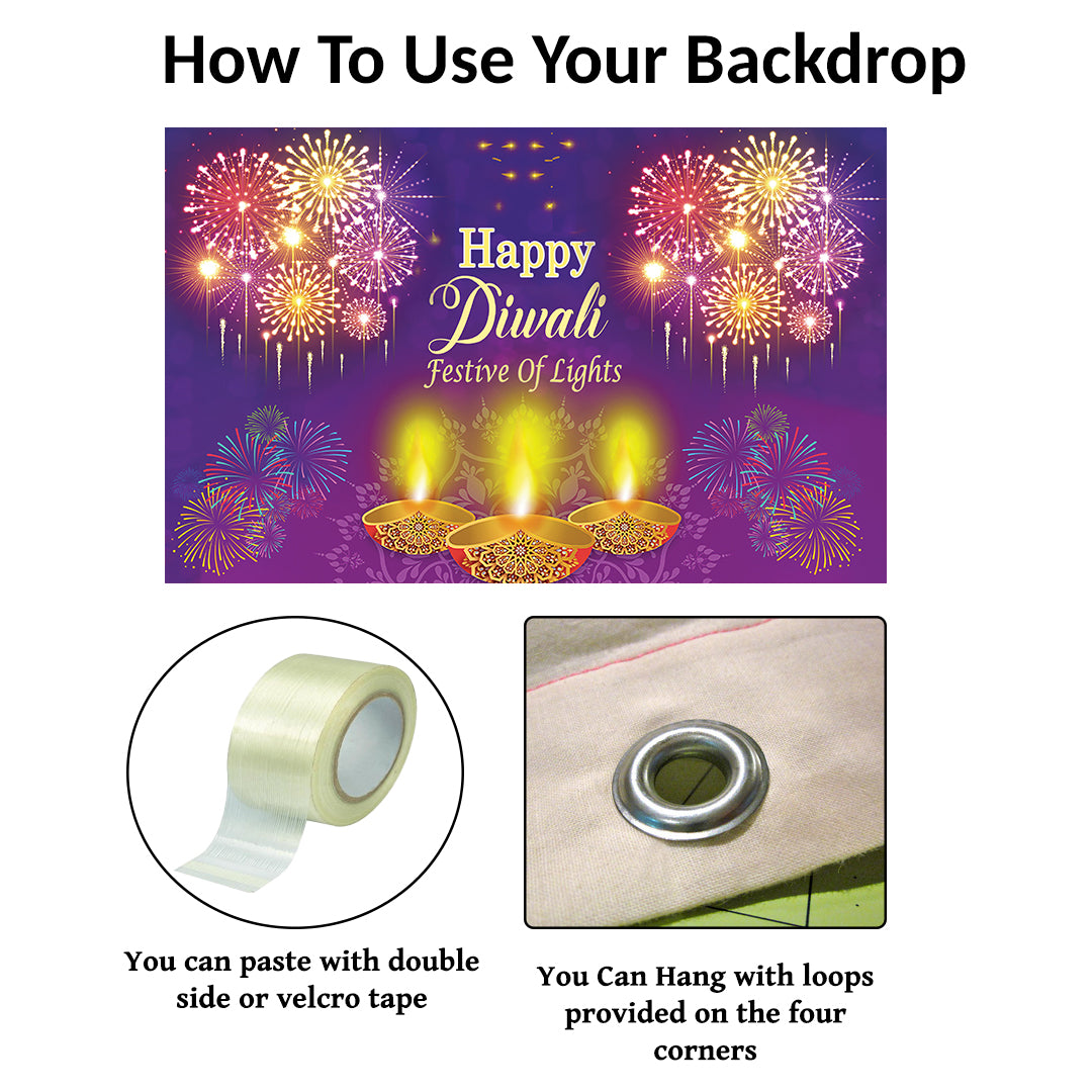 Diwali Party Decoration Backdrop