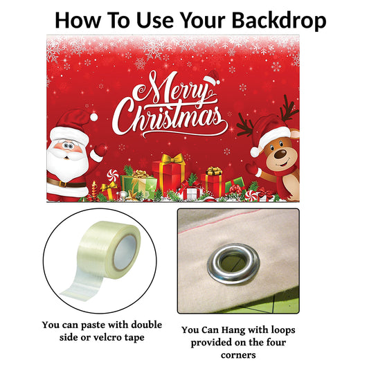 Christmas Party Backdrop for Decorations