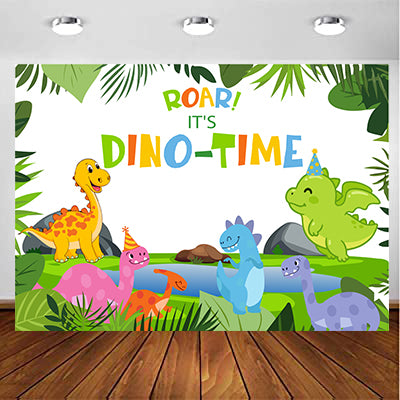 Dinosaur Theme Party Backdrop