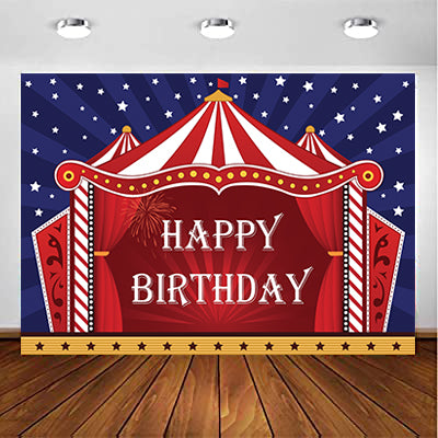 Carnival Theme Birthday Party Backdrop