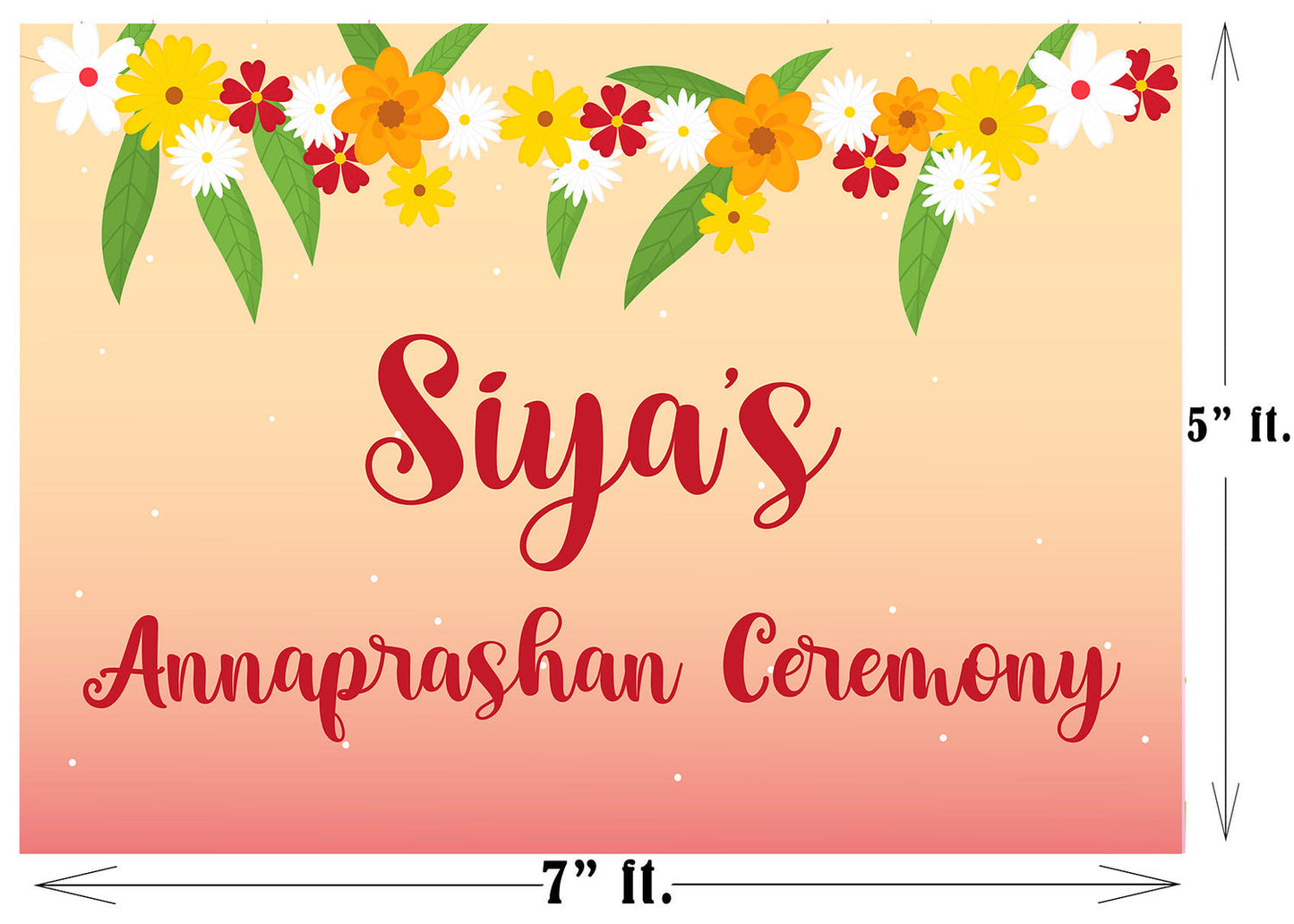 Annaprashan Ceremony Backdrop Banner Decoration