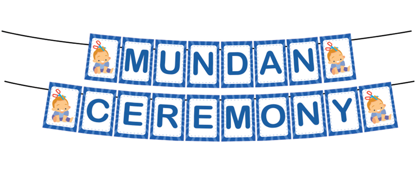 Mundan Ceremony/ First Haircut Boys Banner Decoration