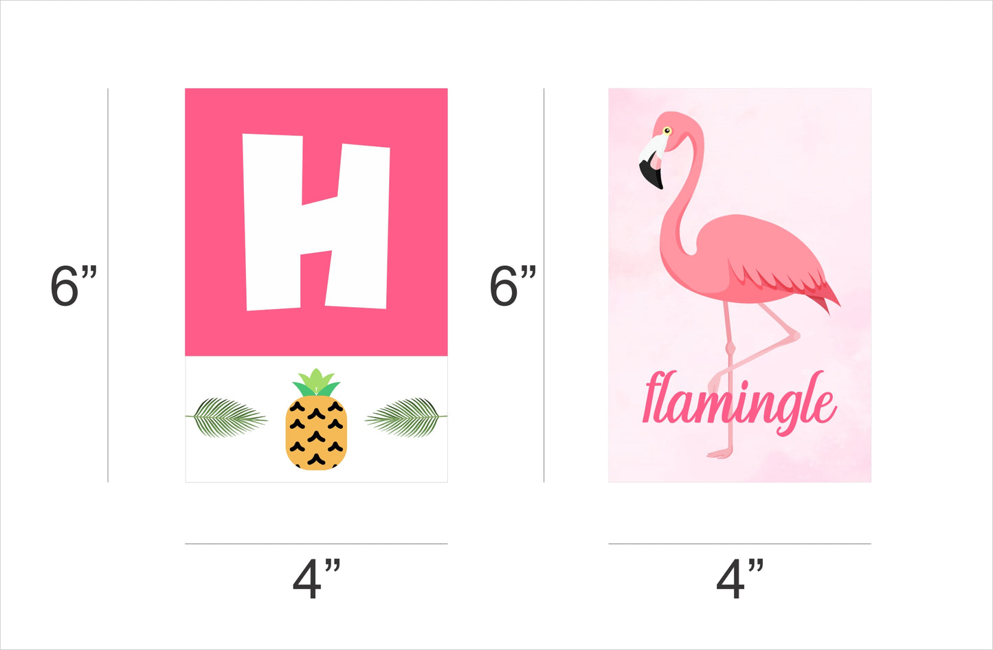 Lets Flamingo - Happy Birthday Banner Decoration