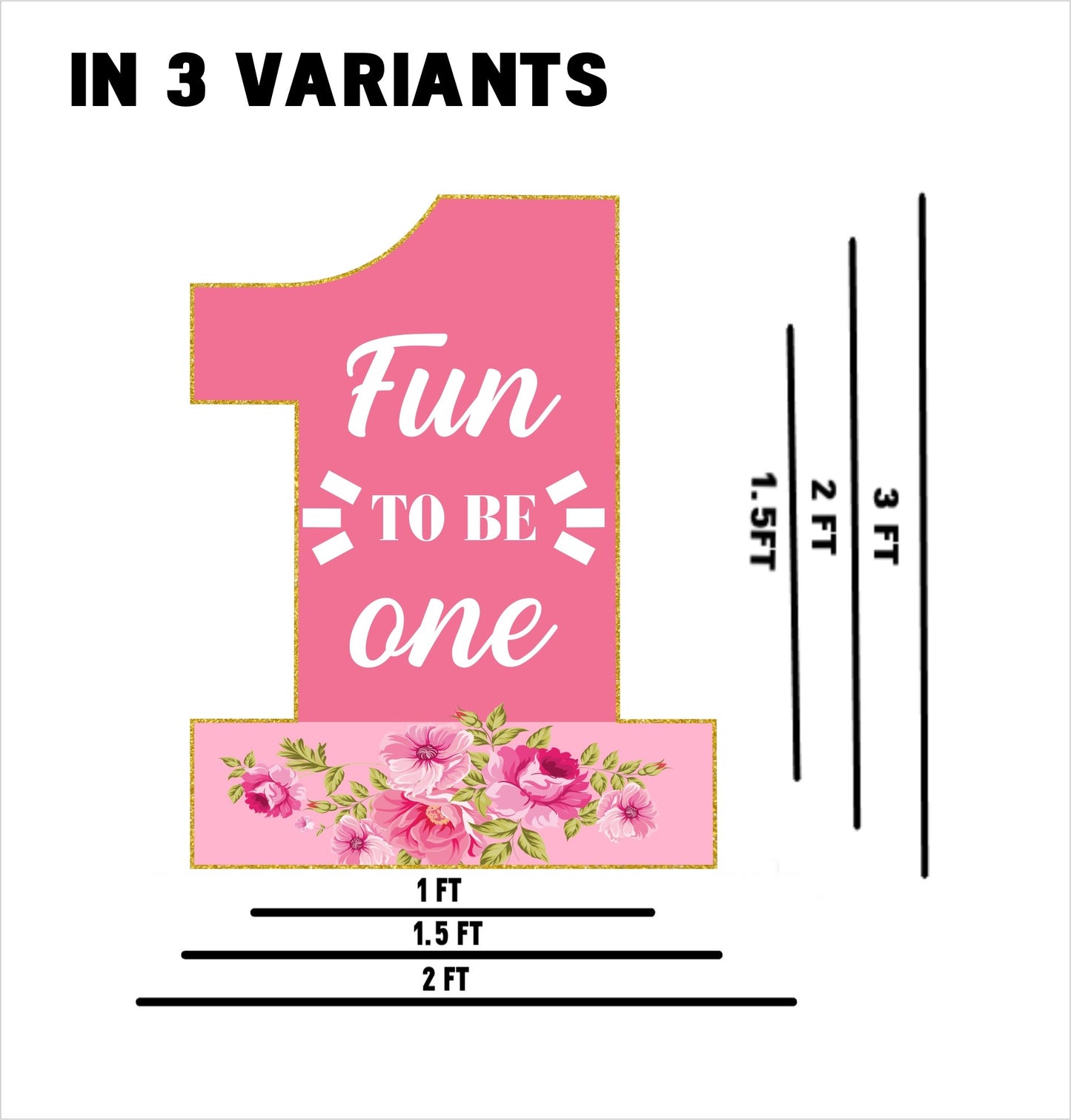 One Is Fun First Birthday Welcome Board