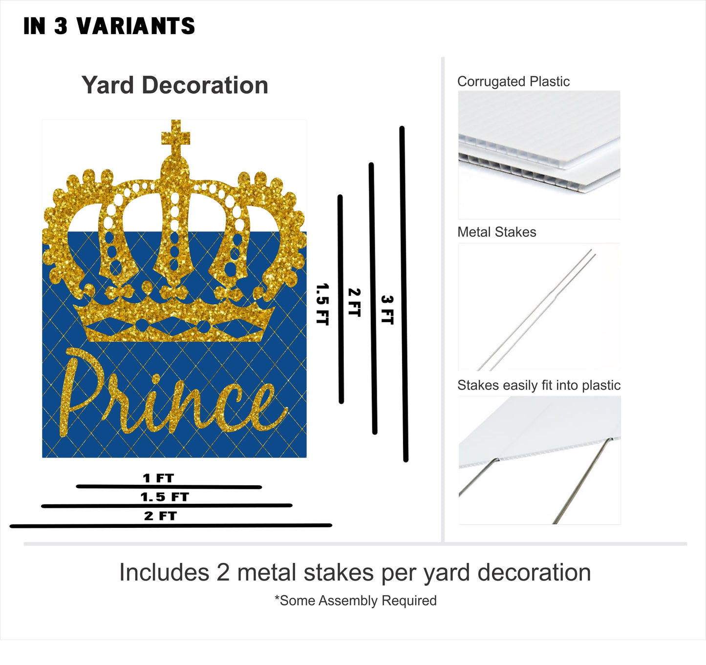 Prince Birthday Party Welcome Board