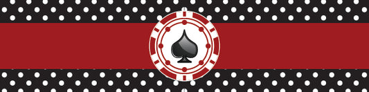 Casino/Card Party Water Bottle Sticker Labels