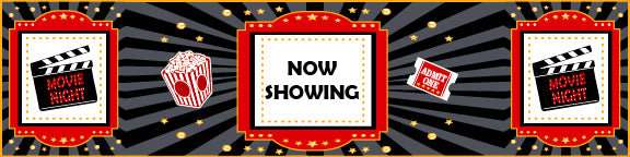 Movie Night Theme Water Bottle Sticker Labels