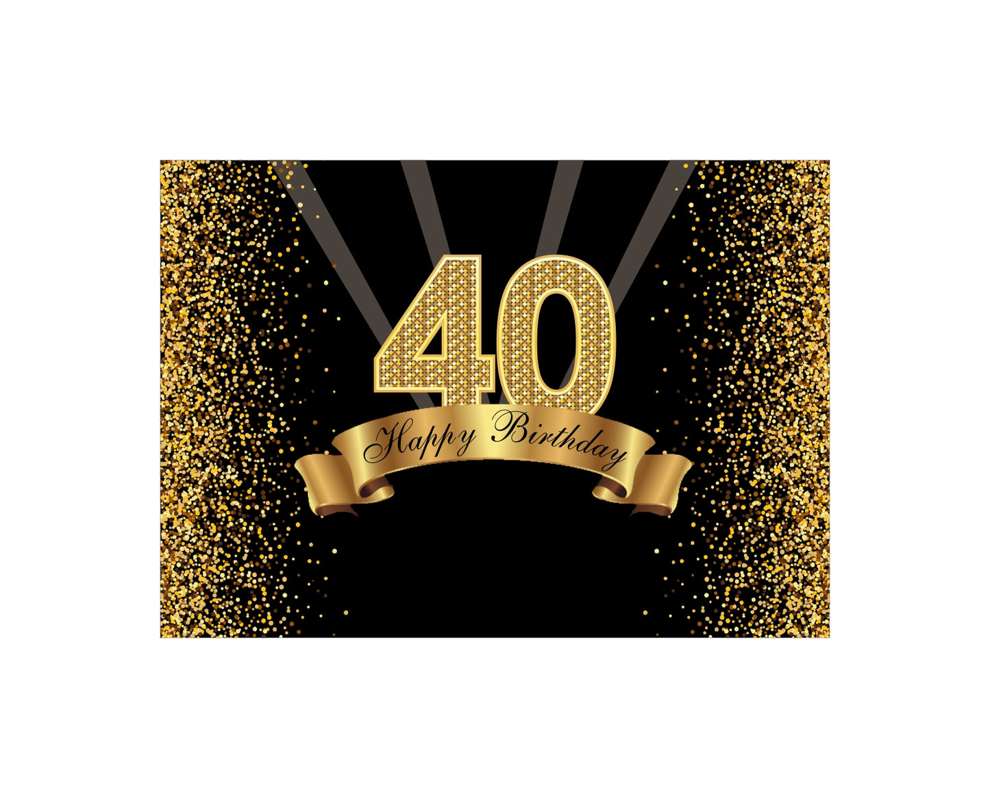 40th Birthday Party Backdrop
