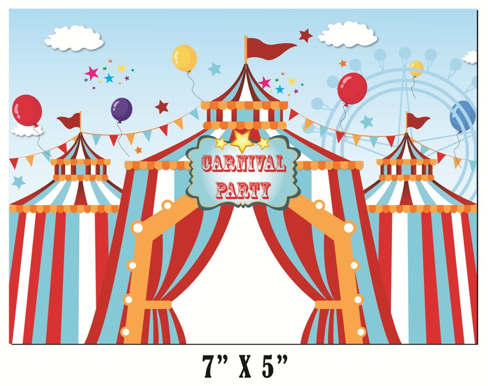 Carnival Theme Theme Birthday Party Backdrop