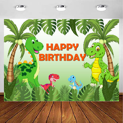 Dinosaur Theme Party Backdrop