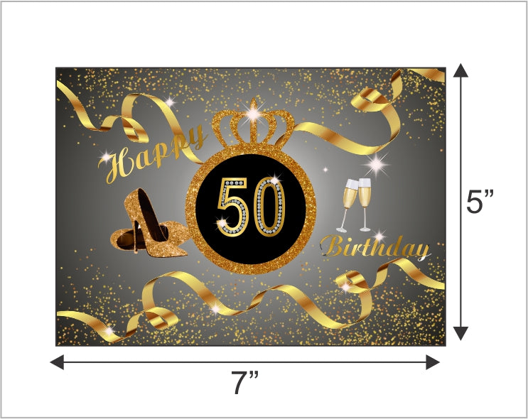 50th Birthday Party Backdrop