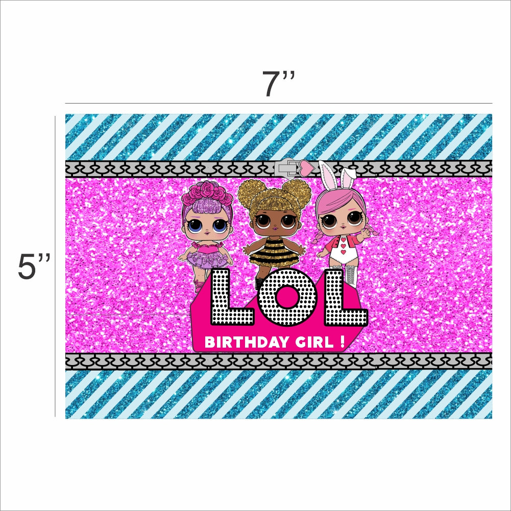 LOL Party Theme Birthday Party Backdrop
