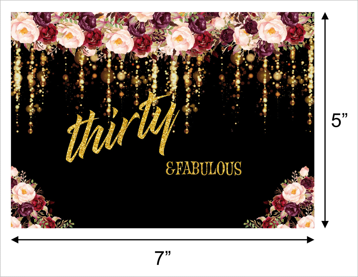 30th Birthday Party Backdrop
