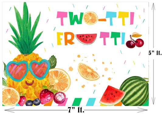 Twotti Fruity Theme Birthday Party Backdrop