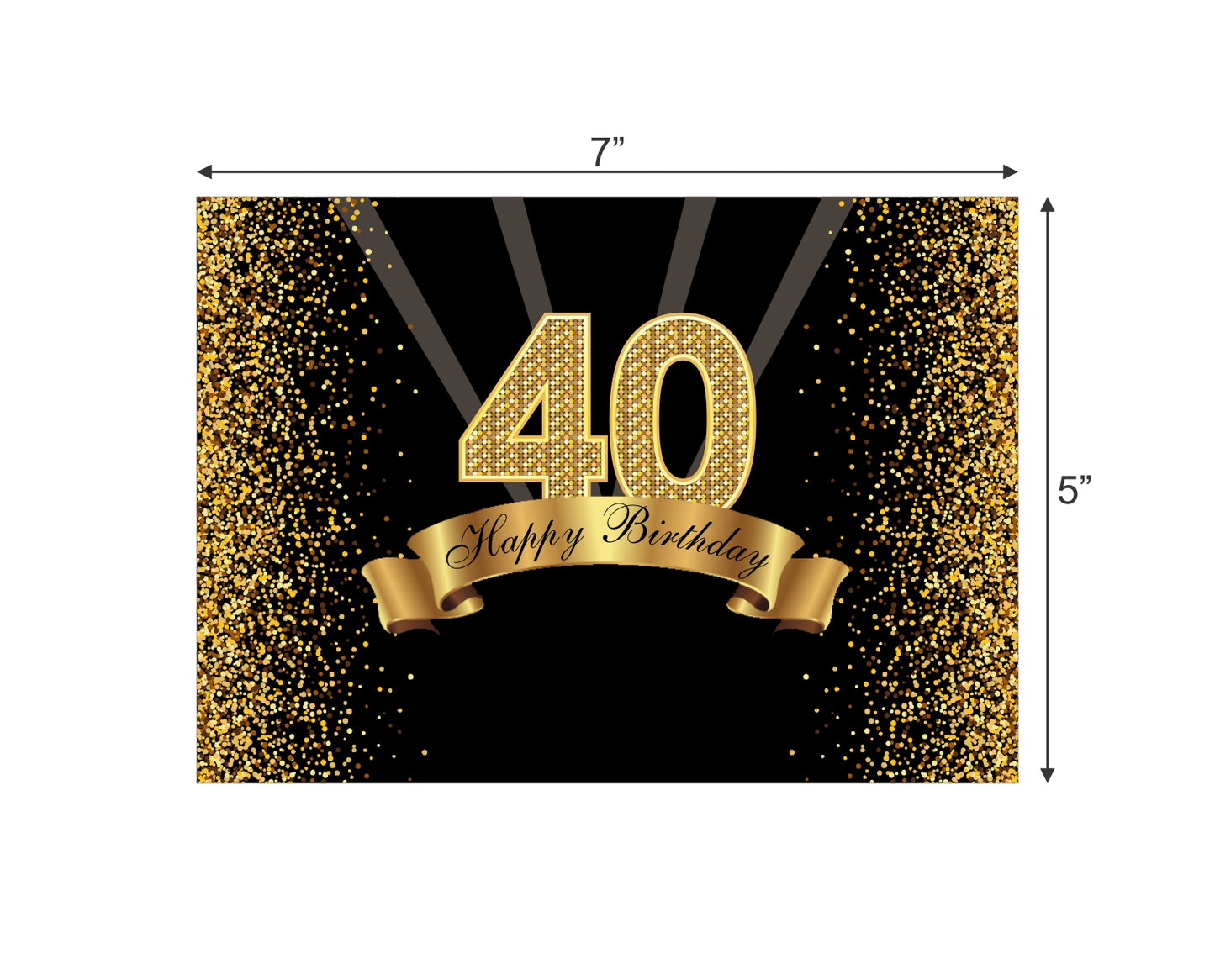 40th Birthday Party Backdrop