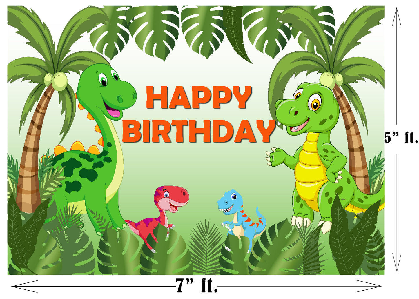 Dinosaur Theme Party Backdrop