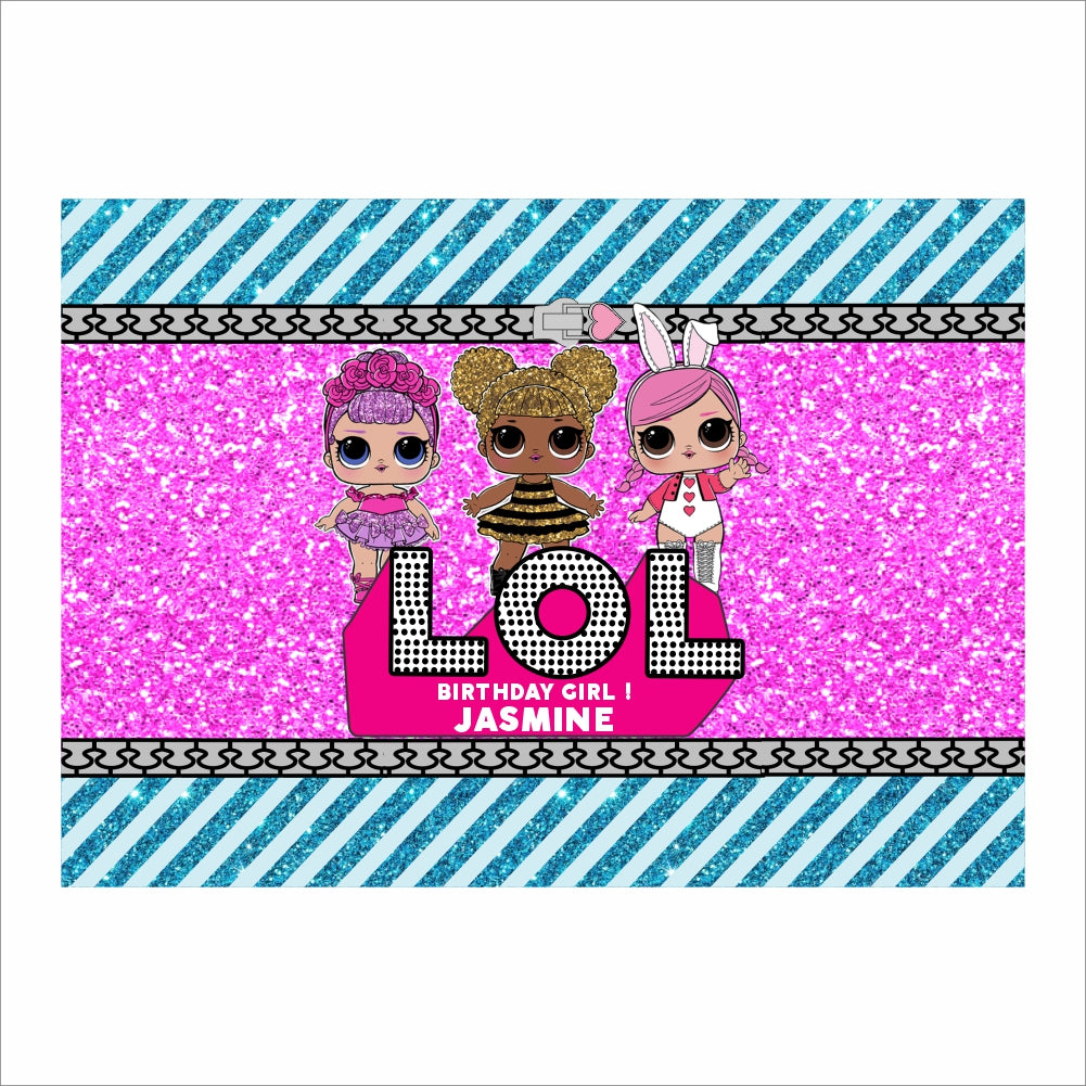 LOL Party Theme Birthday Party Backdrop