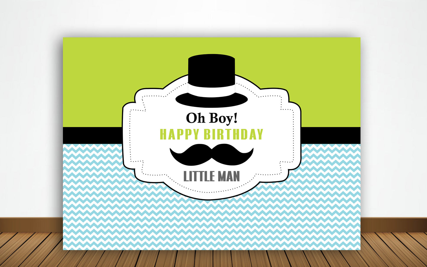 Little Man Birthday Party Backdrop