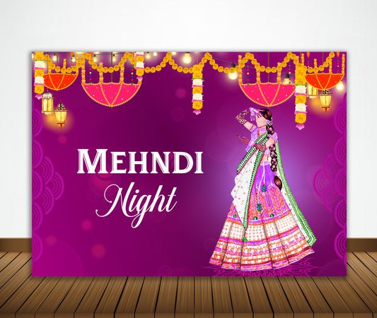 Mehandi Ceremony Party Backdrop