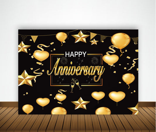 Anniversary Party Backdrop Banners for Couples