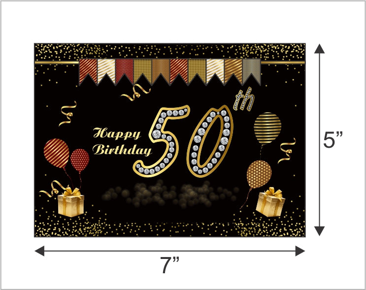 50th Birthday Party Backdrop