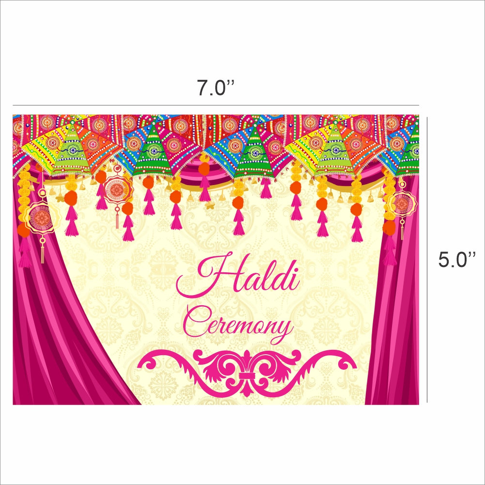 Haldi Ceremony Theme Party Backdrop for decorations