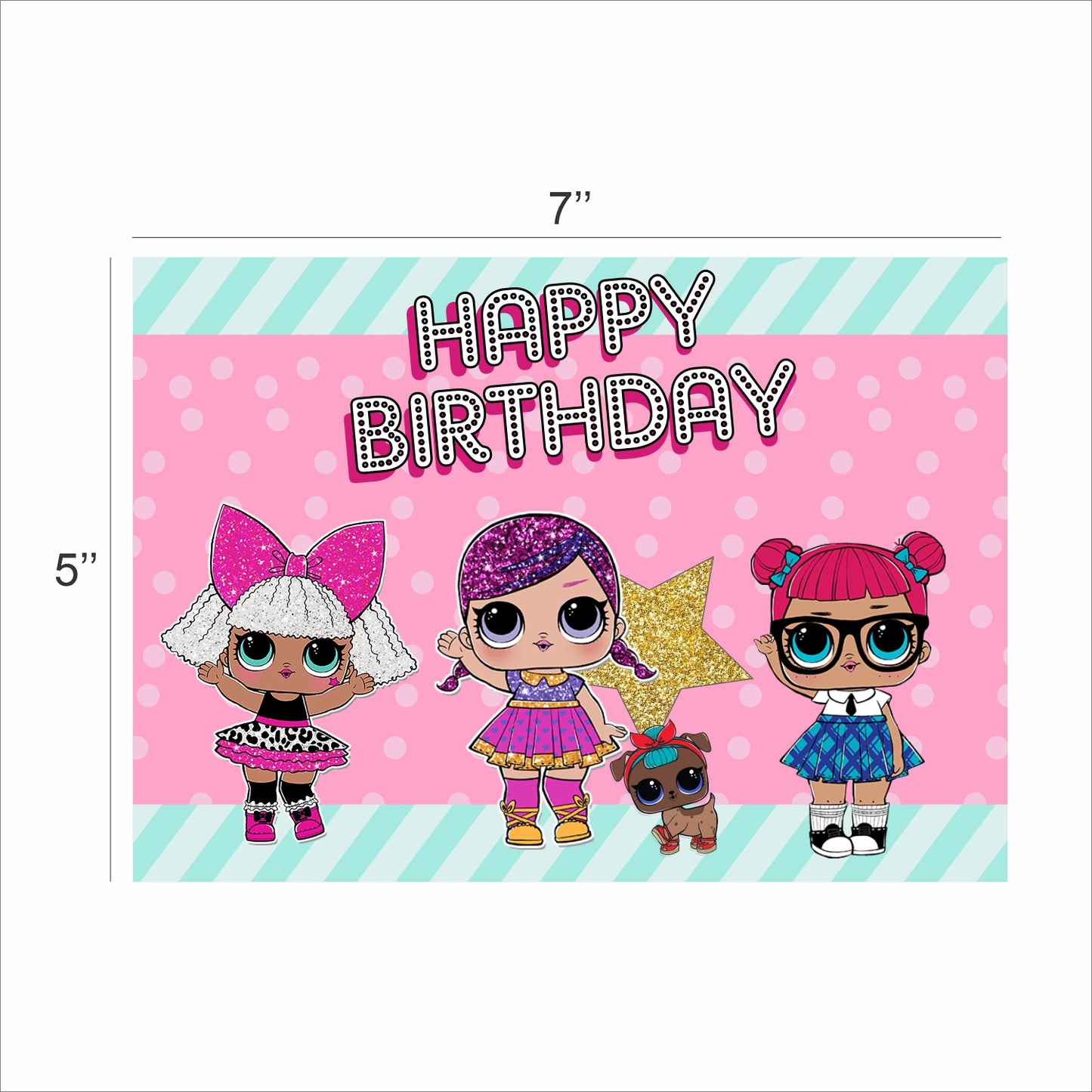 LOL Party Theme Birthday Party Backdrop