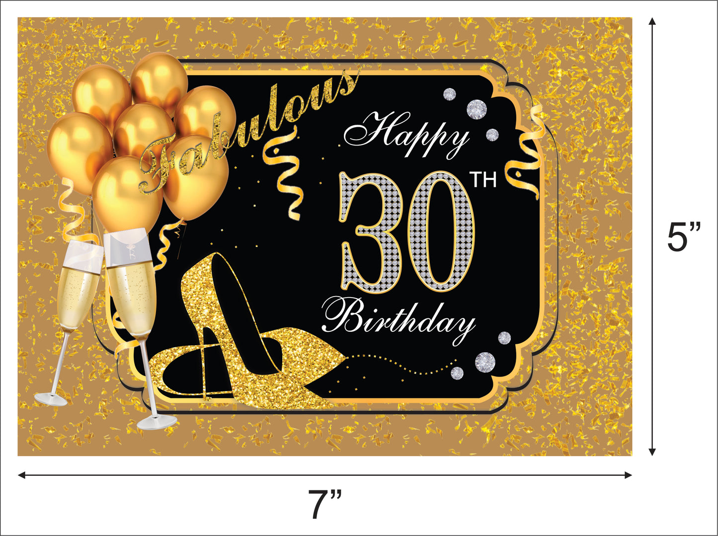 30th Birthday Party Backdrop